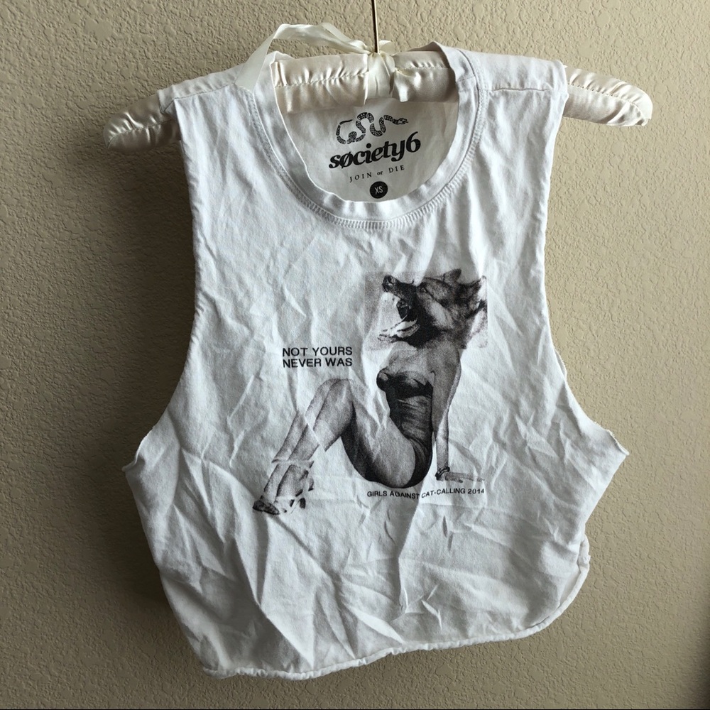 “not yours never was” crop top